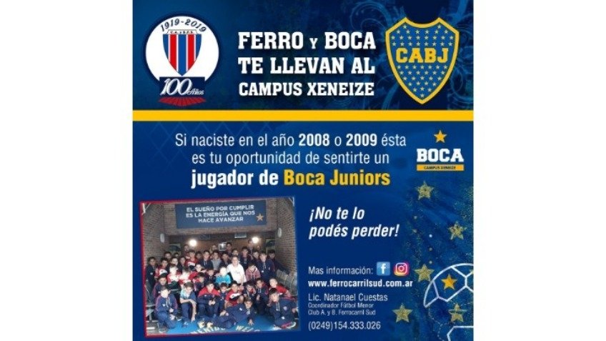Ferro y Boca llevan a los chicos al Campus Xeneize